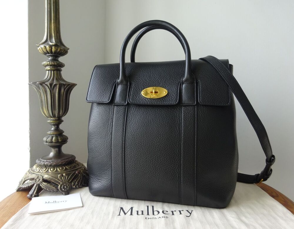 Mulberry Bayswater Backpack in Black Small Classic Grain - SOLD