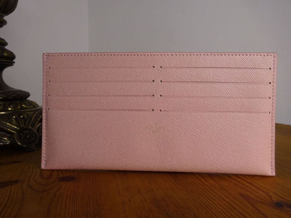 Louis Vuitton Card Holder Pouch in Rose Ballerine Crossgrain Leather - As N