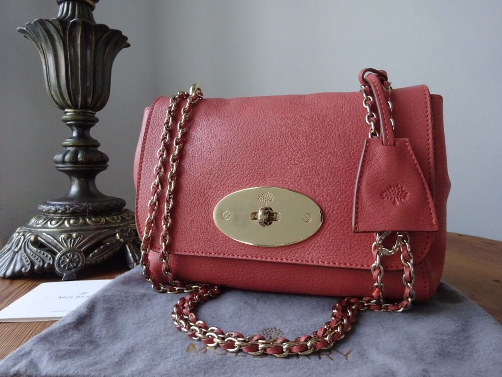 Mulberry Regular Lily in Burnt Peach Soft Matte Leather with Shiny Gold Hardware