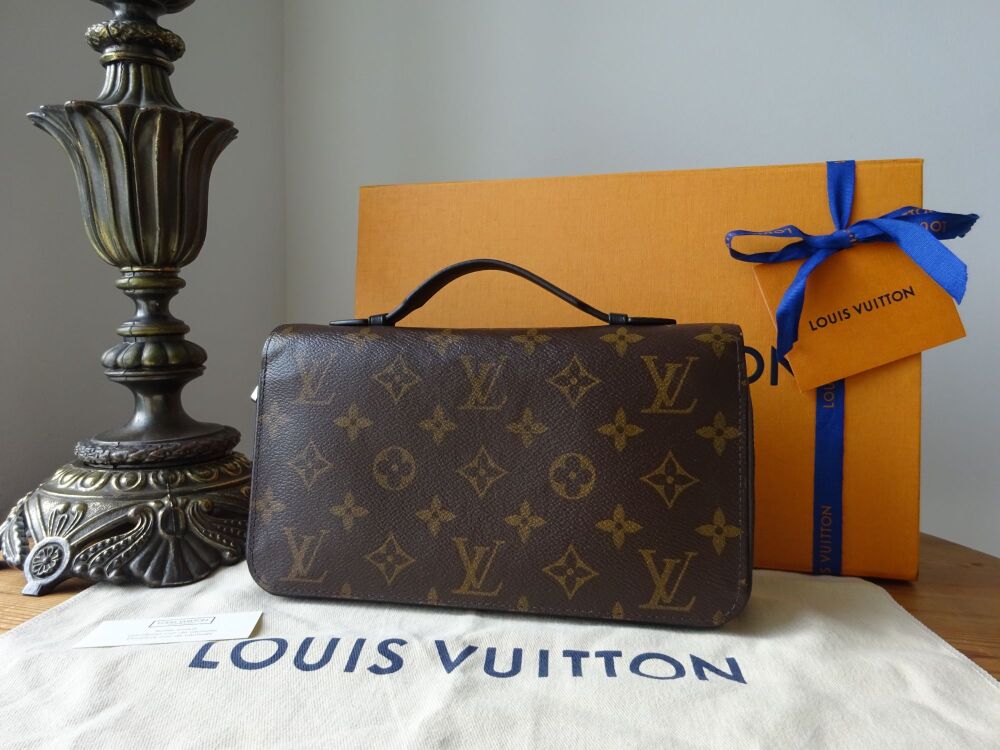 Louis Vuitton Zippy XL Daily Organiser Zip Around Wallet in Monogram Macassar - SOLD