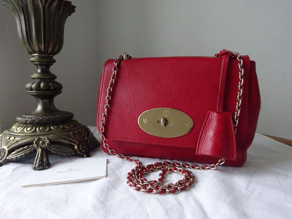 Mulberry Classic Regular Lily in Poppy Red Glossy Goat