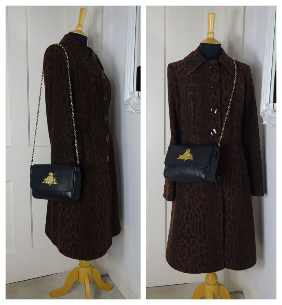 Mulberry Margaret Small Shoulder Bag in Black Soft Matte Leather