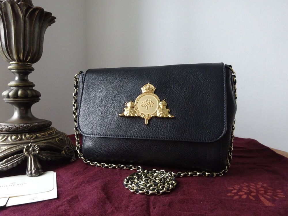 Mulberry Margaret Small Shoulder Bag in Black Soft Matte Leather - SOLD