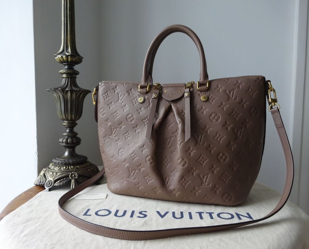 Louis Vuitton Mazarine MM in Taupe Monogram Empreinte