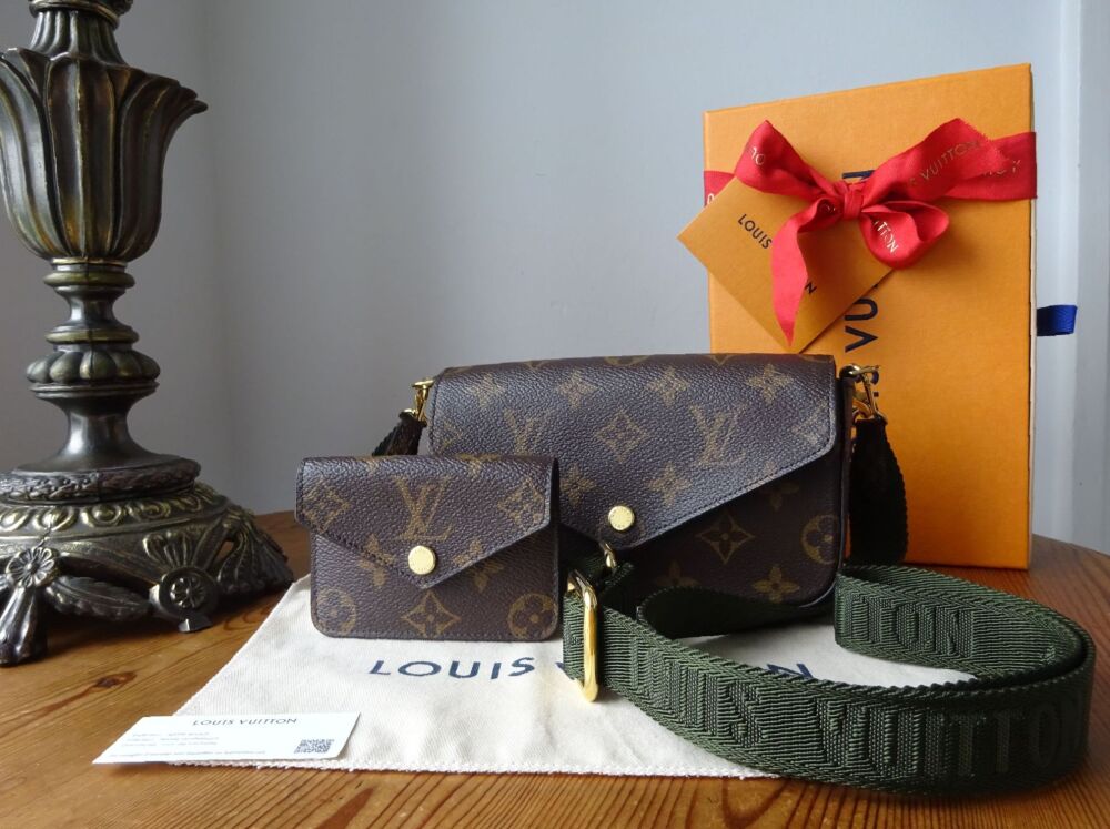 Louis Vuitton Félicie Strap & Go in Monogram Khaki - SOLD