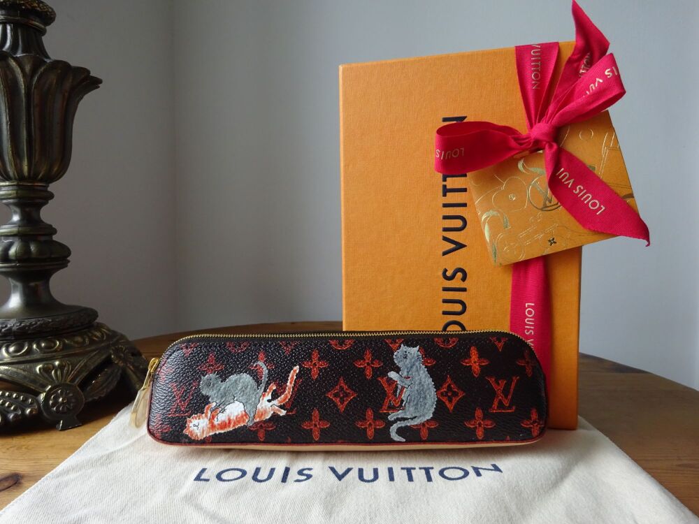 Louis Vuitton Ltd Ed Grace Coddington Cats Catogram Elizabeth Zipped Pouch - SOLD