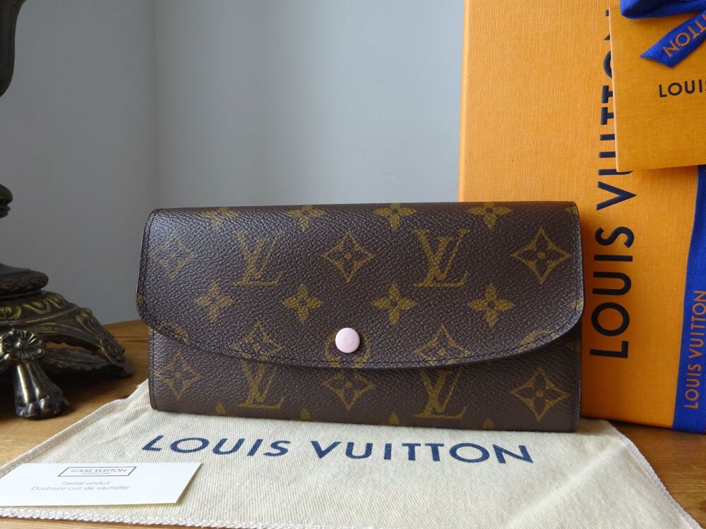 Louis Vuitton Emilie Continental Purse Wallet in Monogram Rose Ballerine