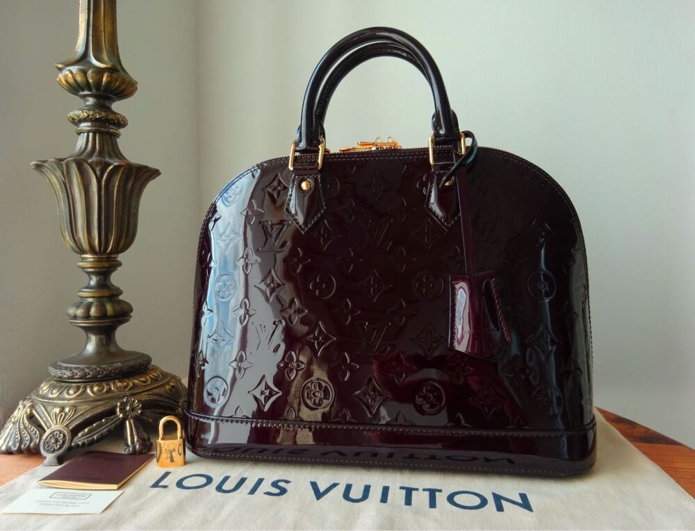Louis Vuitton Alma PM in Amarante Monogram Vernis