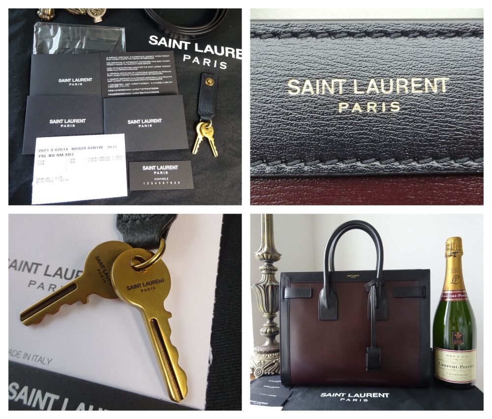 Saint Laurent YSL Small Sac De Jour in Bicolore King Palm Calfskin - As New