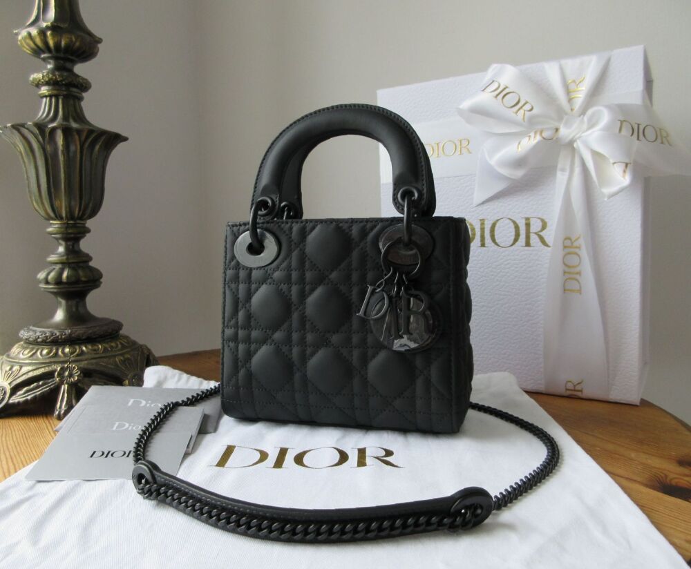 Lady dior mini black clearance