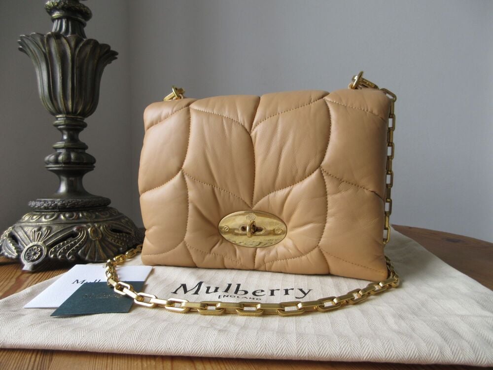 Mulberry Little Softie Pillow Shoulder Bag in Dark Golden Yellow Quilted Nappa - SOLD