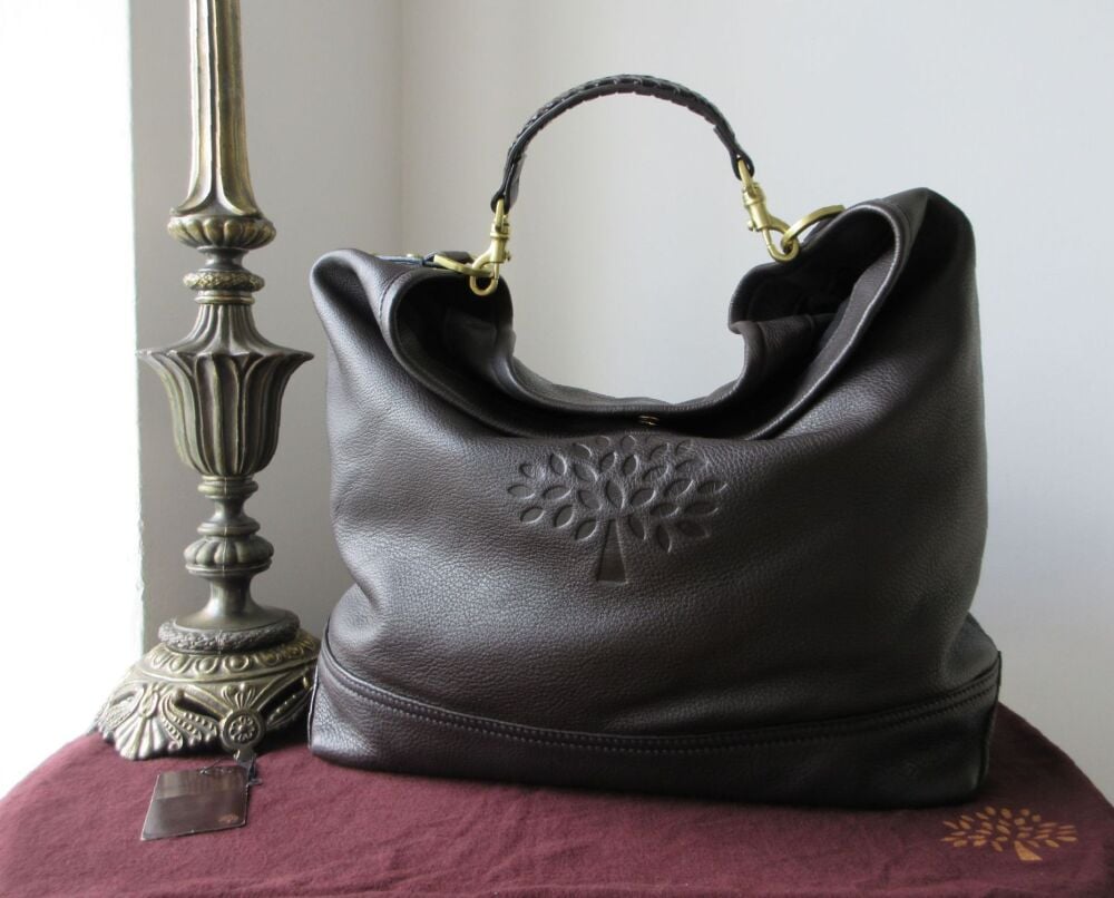 Mulberry Large Effie Hobo in Dark Chocolate Spongy Pebbled Leather - SOLD