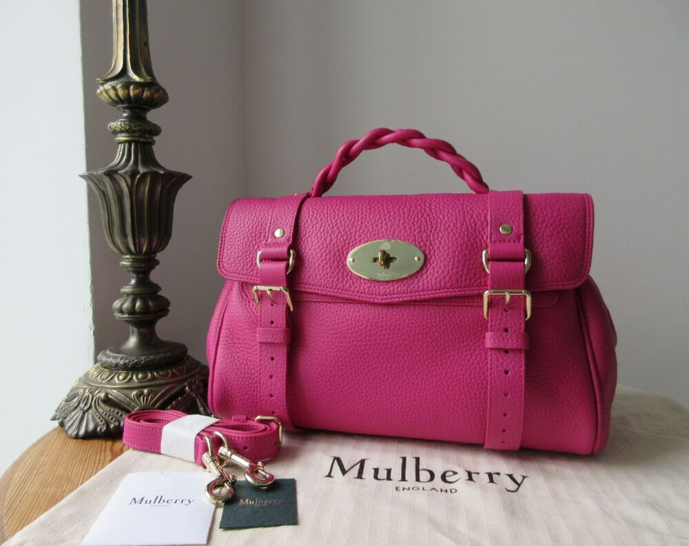 Mulberry Regular Alexa in Mulberry Pink Heavy Grain Leather - SOLD