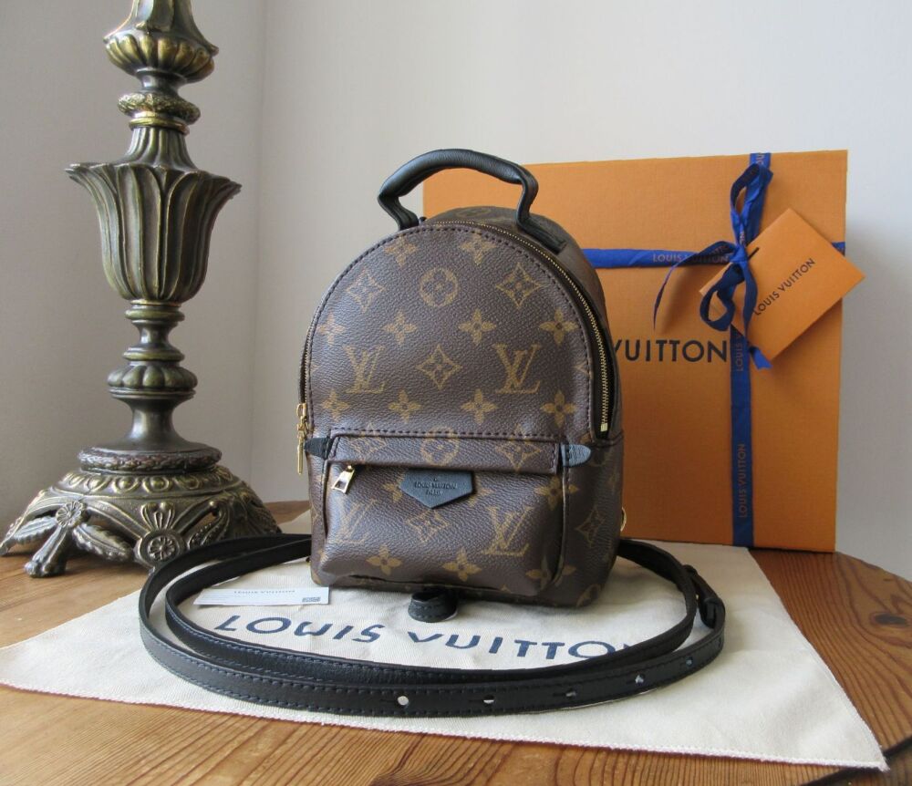 Louis Vuitton Palm Springs Mini Backpack in Monogram Noir As New