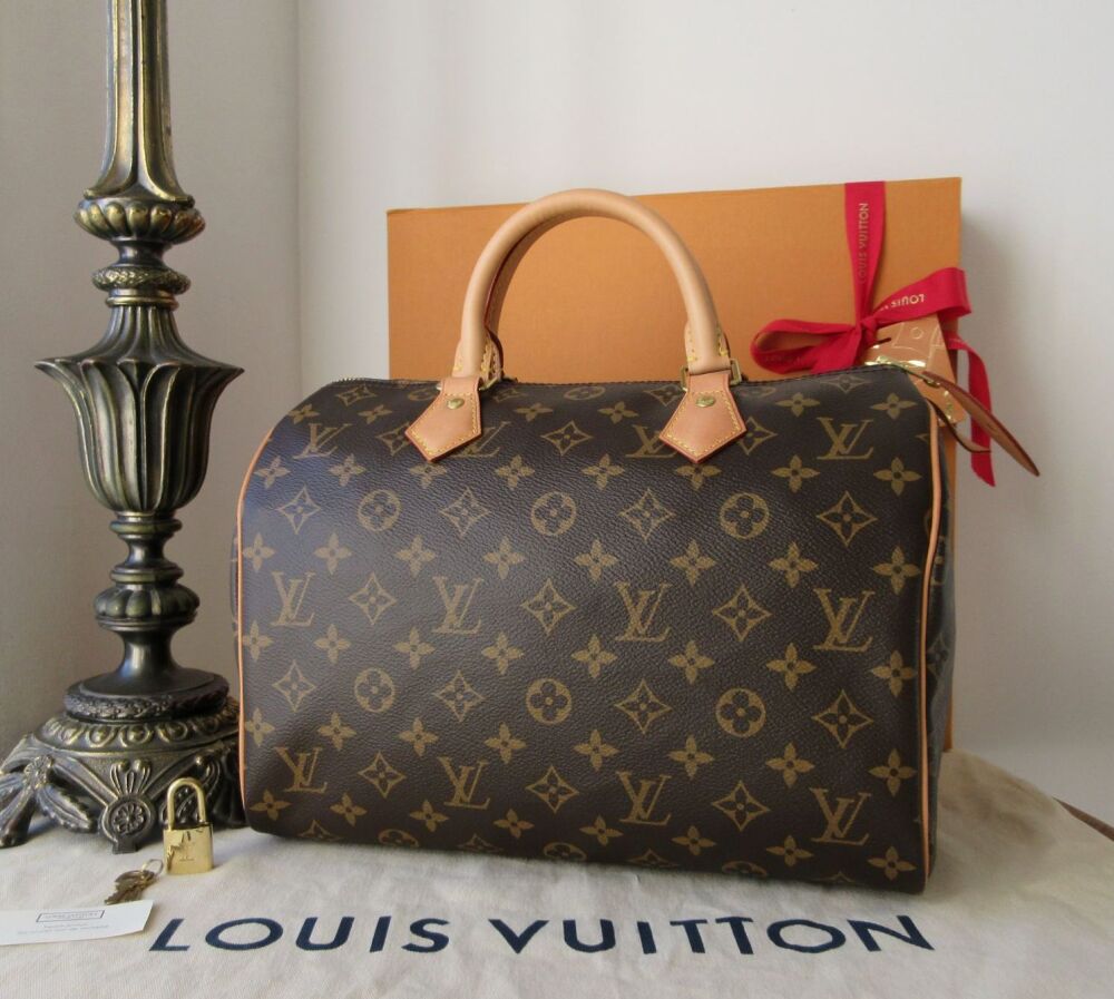 Louis Vuitton Speedy 30 in Monogram Vachette with Felt Liner