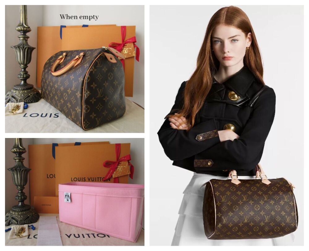 Louis Vuitton Speedy 30 in Monogram Vachette with Felt Liner