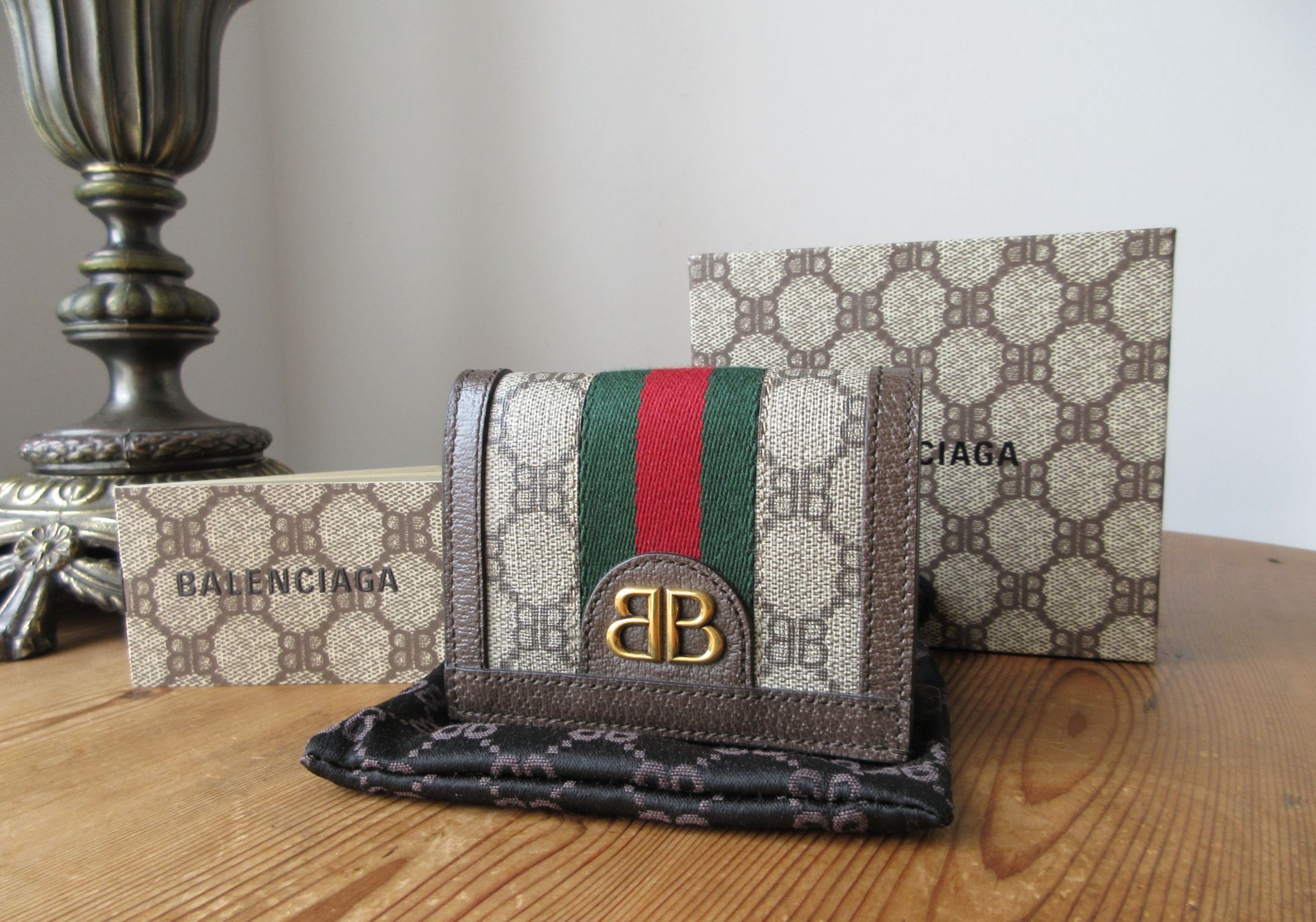 Gucci X Balenciaga Hacker Project BB Supreme Ophidia Compact Coin Card Wall