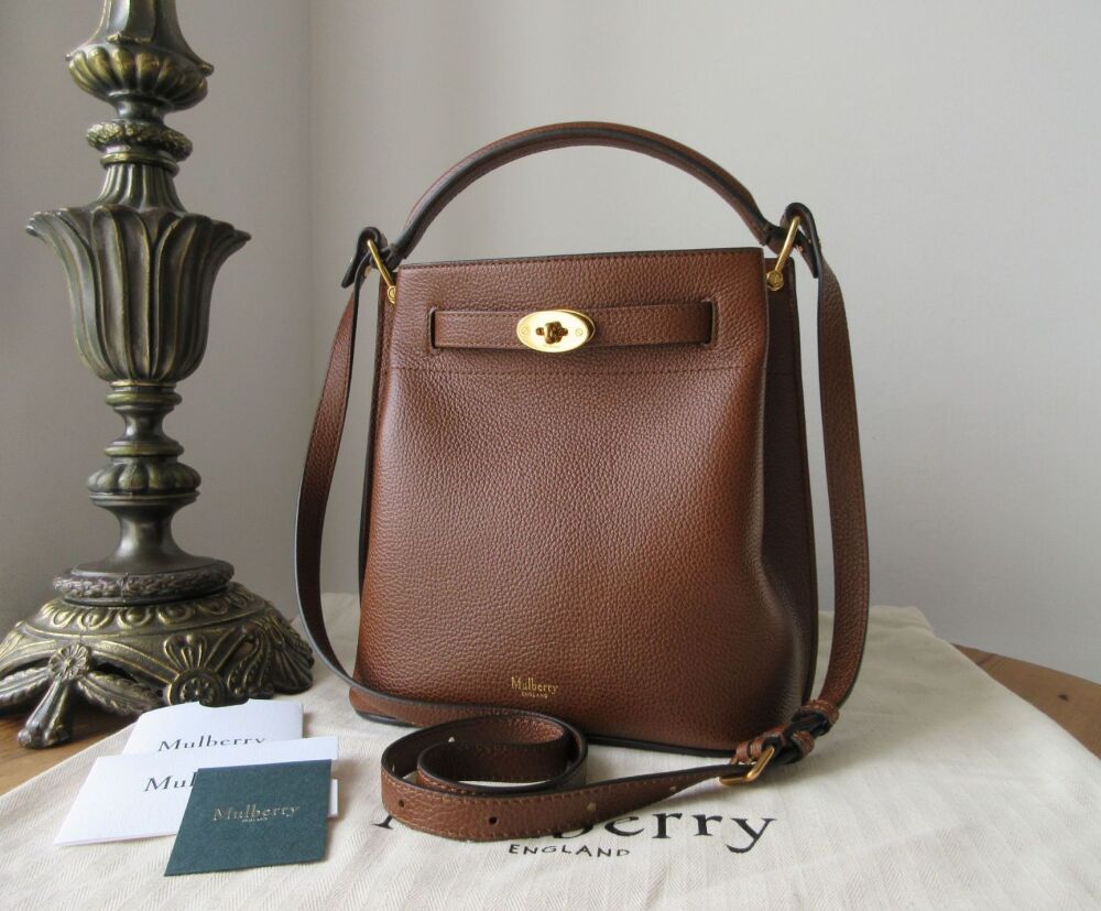 Mulberry Islington Bucket Bag in Oak Two Tone Small Classic Grain As New