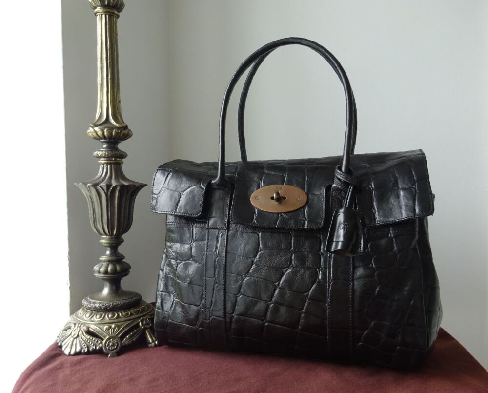 Mulberry Vintage Classic Bayswater in Black Congo Leather