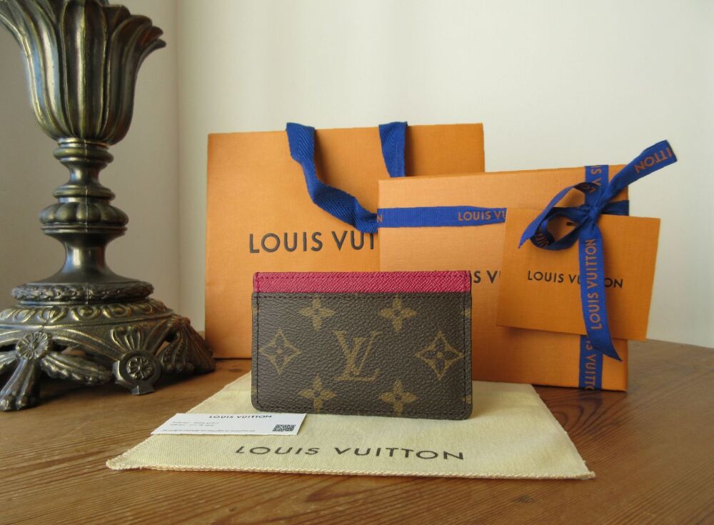 Louis Vuitton Card Slip Holder in Monogram Fuchsia