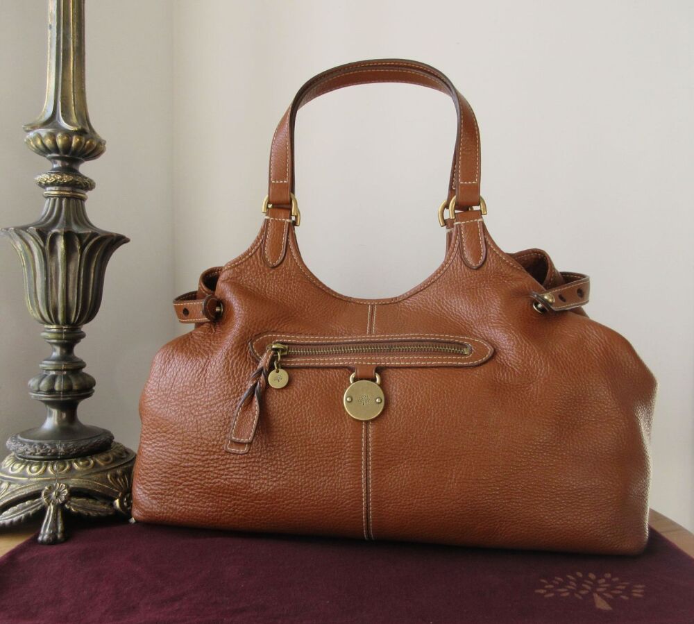 Mulberry Somerset Shoulder Tote in Oak Pebbled Leather