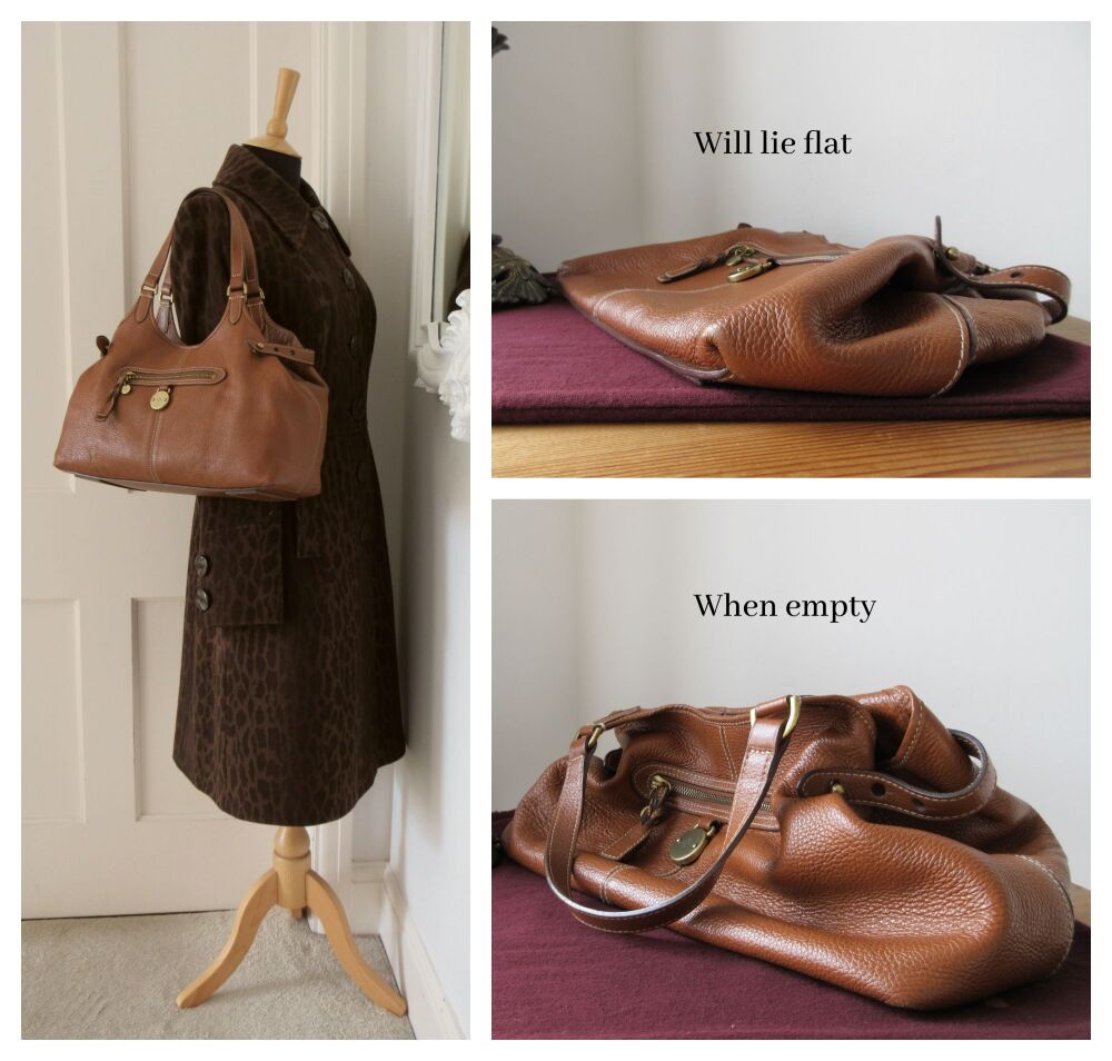 Mulberry Somerset Shoulder Tote in Oak Pebbled Leather