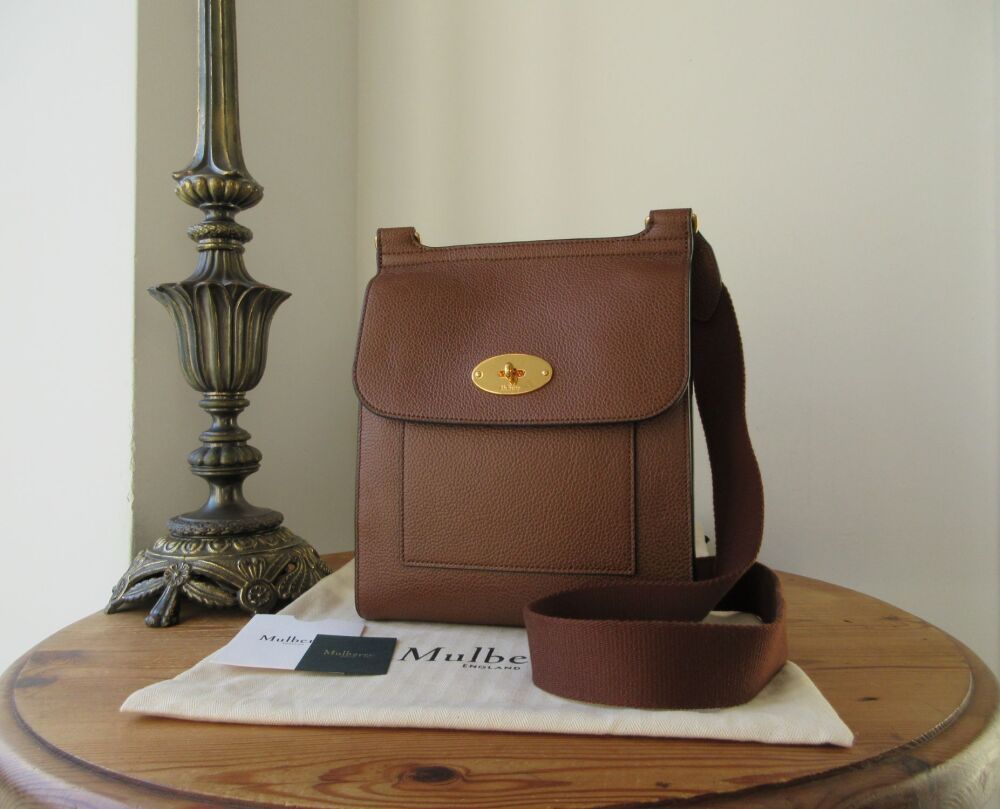 Mulberry Regular Antony in Oak Two Tone Small Classic Grain