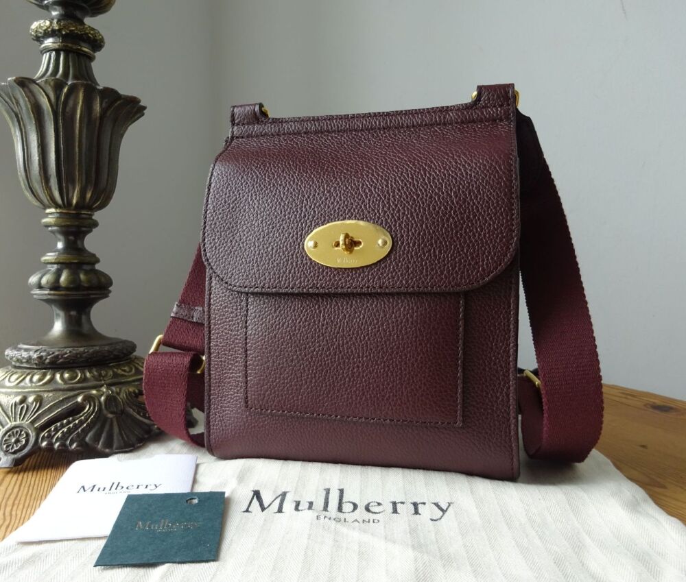 Mulberry Small Antony in Oxblood SCG New