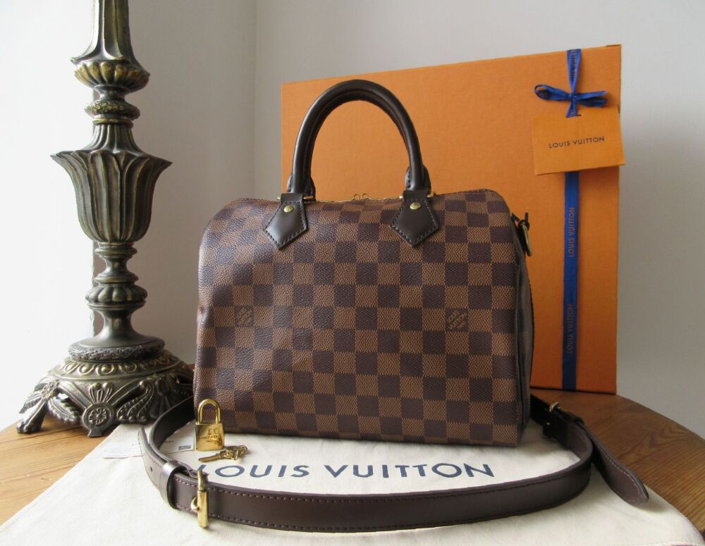 Louis Vuitton Speedy Bandouli&egrave;re 25 in Damier Ebene