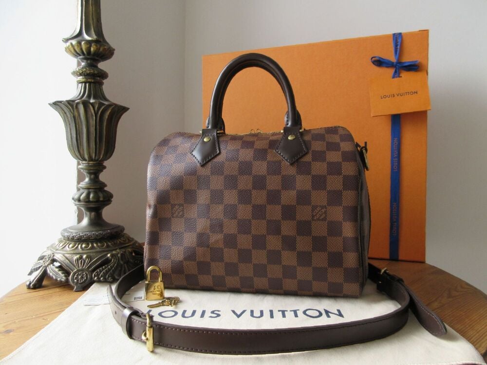 Louis Vuitton Speedy B Bandoulière 25 in Damier Ebene