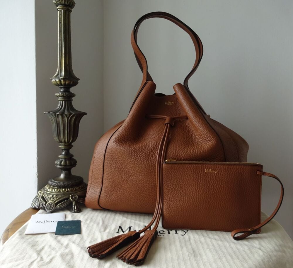 Mulberry Large Millie Tote in Chestnut Heavy Grain - New*