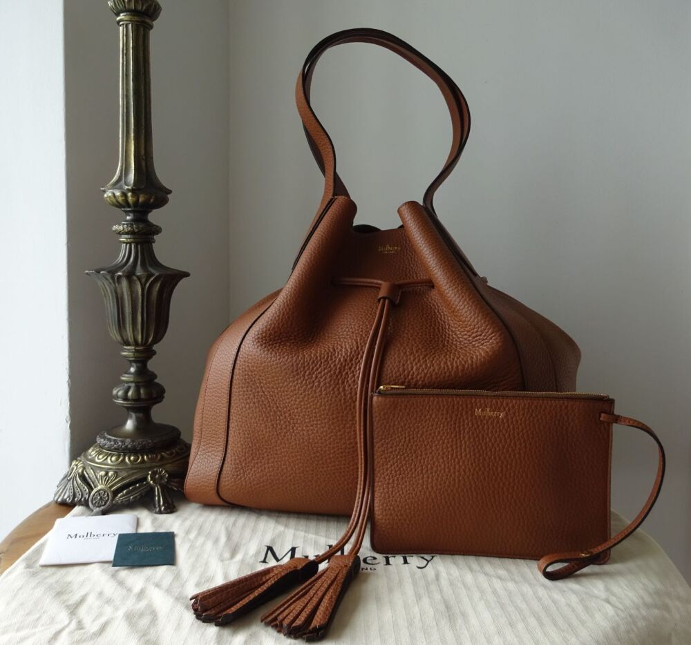 Mulberry Large Millie in Chestnut Heavy Grain