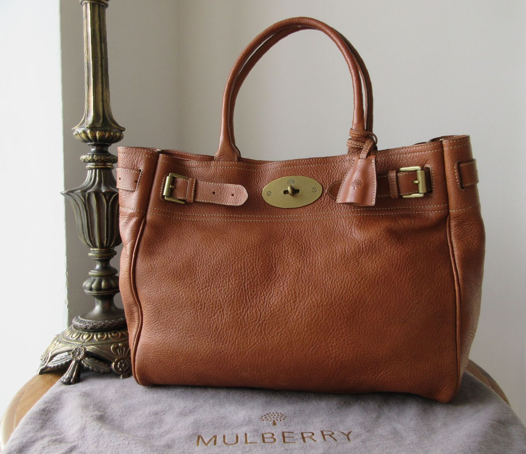 Mulberry Classic Bayswater Tote in Oak Natural Vegetable Tanned Leather