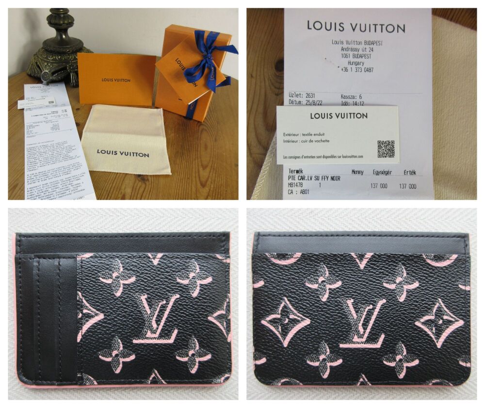 Louis Vuitton Limited Edition Card Holder Porto Cult Side Up - As New