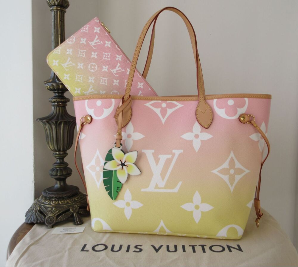 Louis Vuitton Limited Edition Summer By The Pool Neverfull MM in Rose Escale