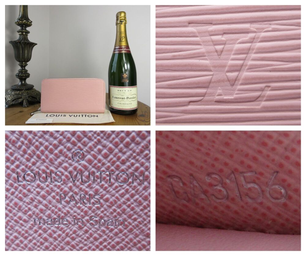 Louis Vuitton Zippy Continental Wallet in Rose Ballerine Epi Leather