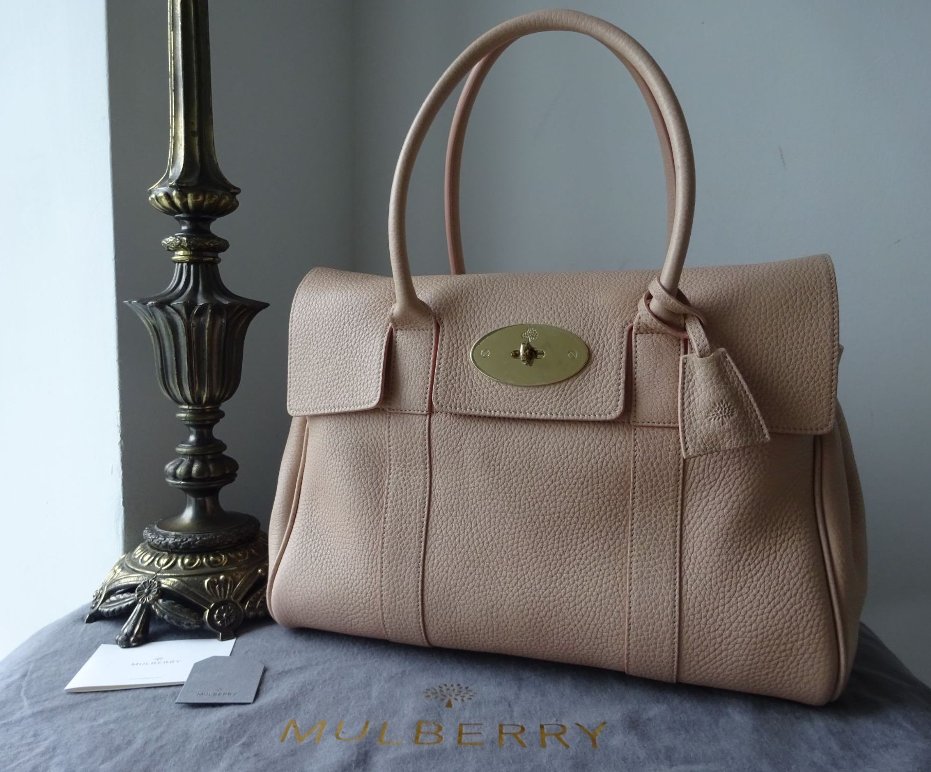 Mulberry Classic Heritage Bayswater in Ballet Pink Soft Grain Leather New