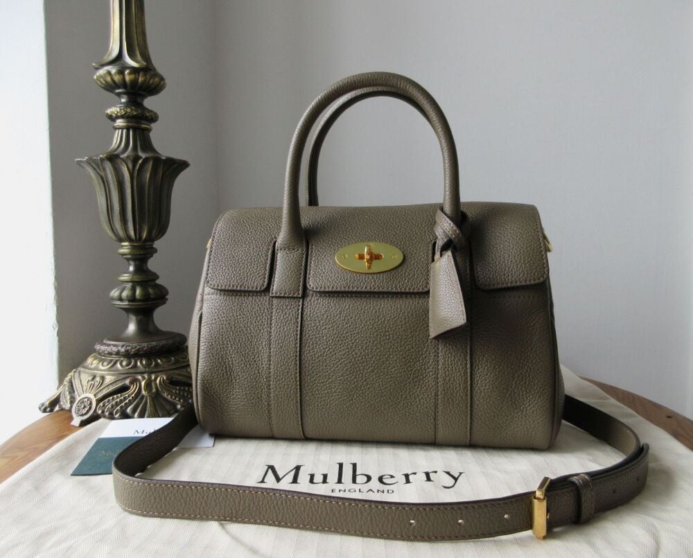 Mulberry Classic Soft Small Bayswater Satchel in Clay Small Classic Grain