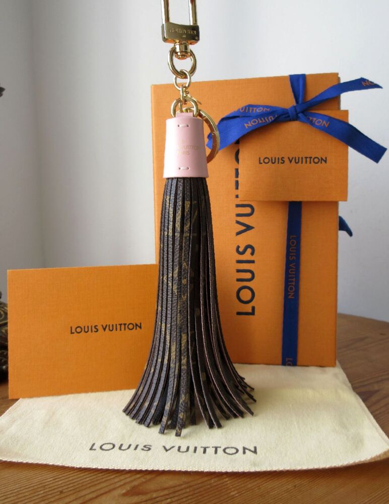 Louis Vuitton Tassle Bag Charm Tassle in Monogram Pink