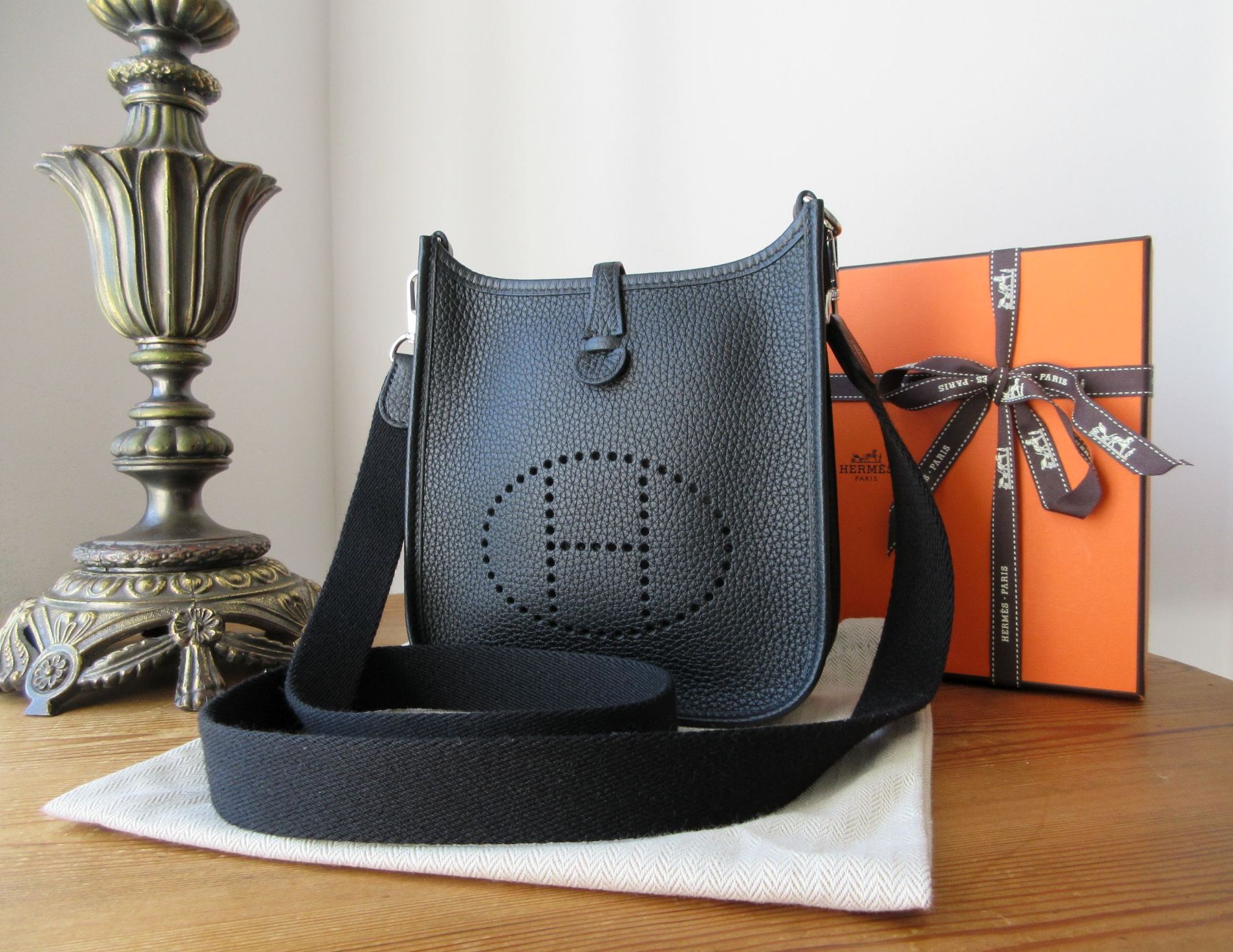 HermÃ©s Evelyne TPM Mini Amazone 16 in Noir (