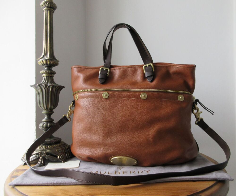 Mulberry Mitzy Convertible Tote in Oak Pebbled Leather - New*