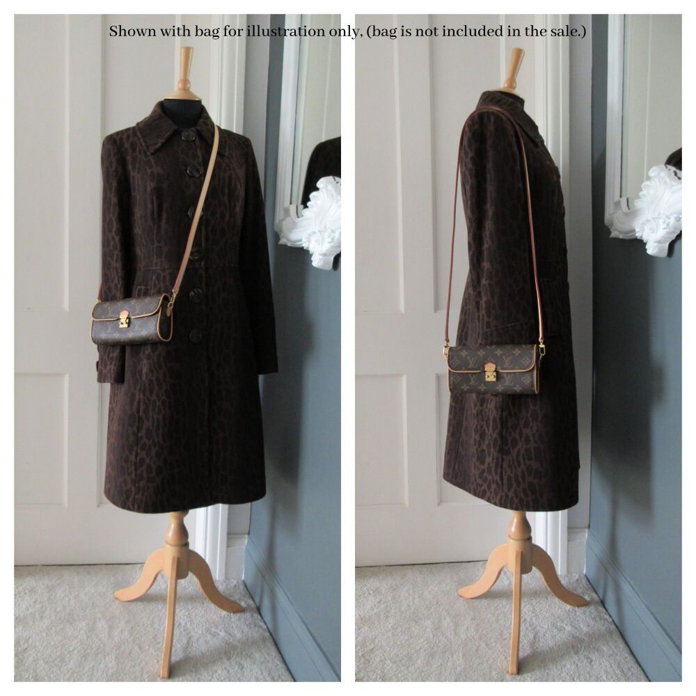 Louis Vuitton Long Shoulder Strap VVN in Natural Calfskin Vachette