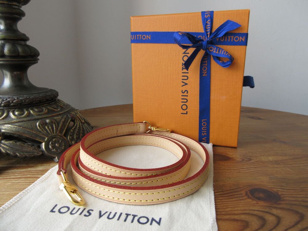 Louis Vuitton Long Shoulder Strap VVN in Natural Calfskin Vachette