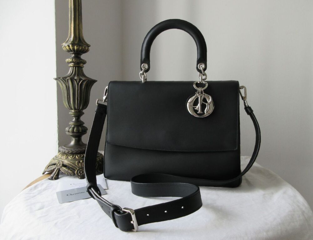 Christian Dior Be M in Bicolore Taurillon Noir Poudre Rose