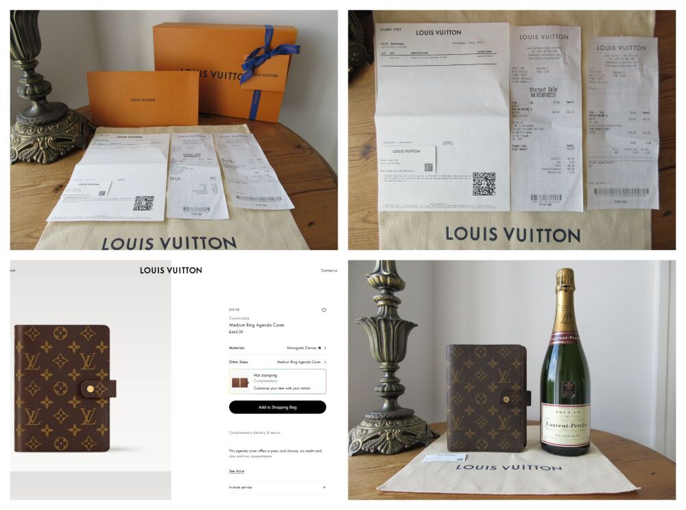 Louis Vuitton Medium Ring Agenda Cover in Monogram Canvas