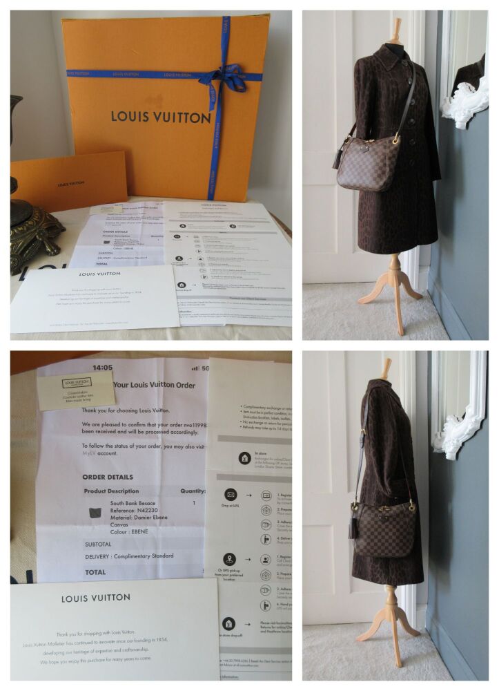 Louis Vuitton South Bank Besace in Damier Ebene