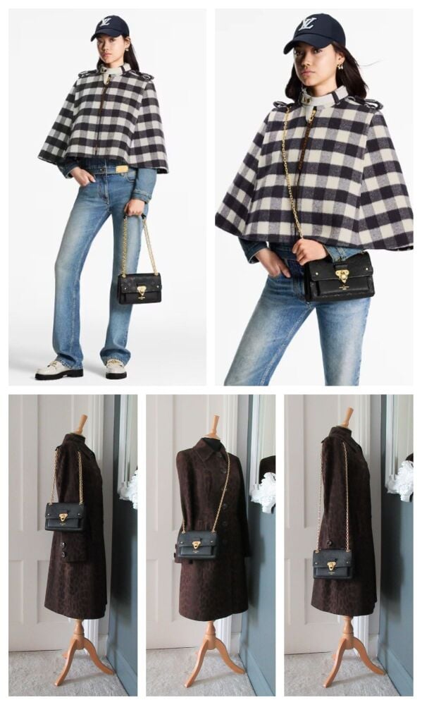 Louis Vuitton Vavin BB Chain Shoulder Bag in Empreinte Noir