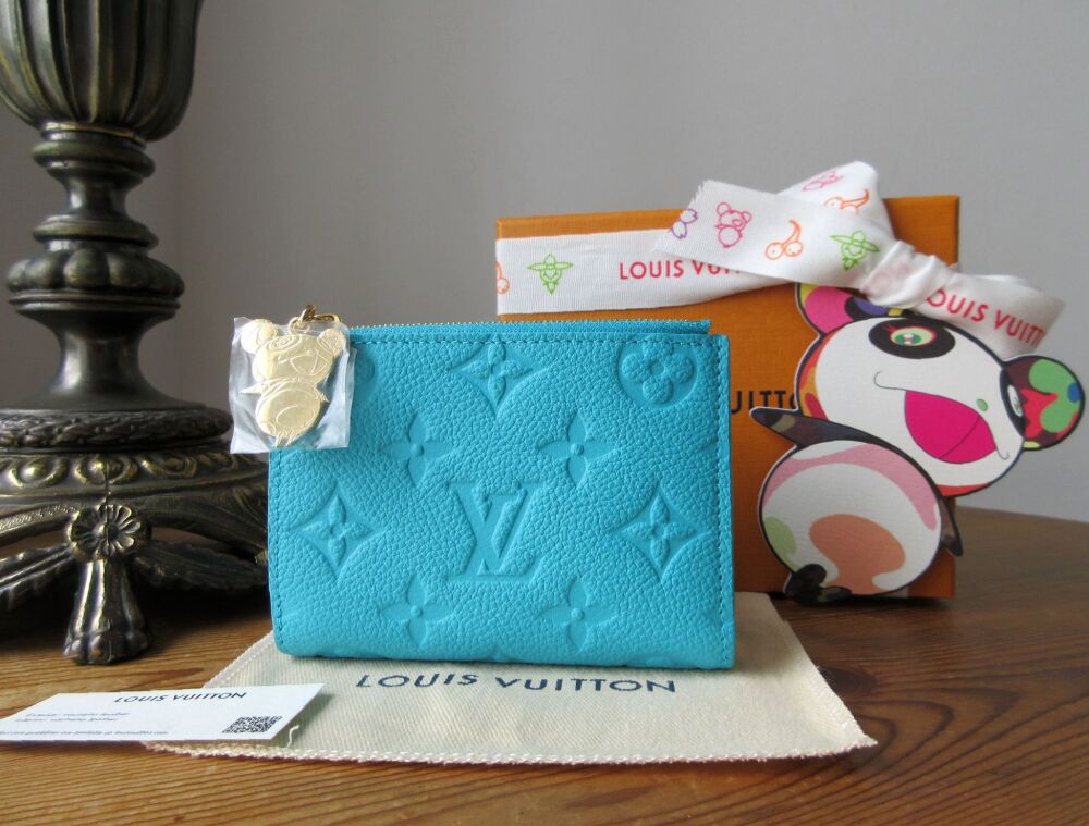 Louis Vuitton X TM Lisa Wallet in Kabira Blue Monogram Empreinte