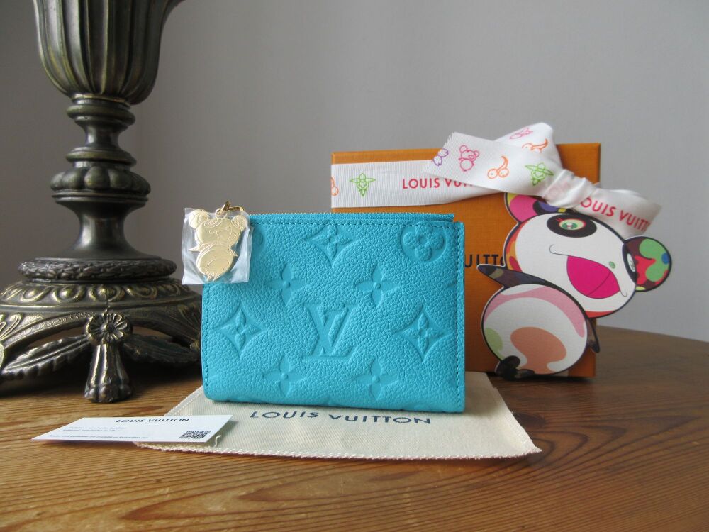 Louis Vuitton X TM Lisa Wallet in Kabira Blue Monogram Empreinte