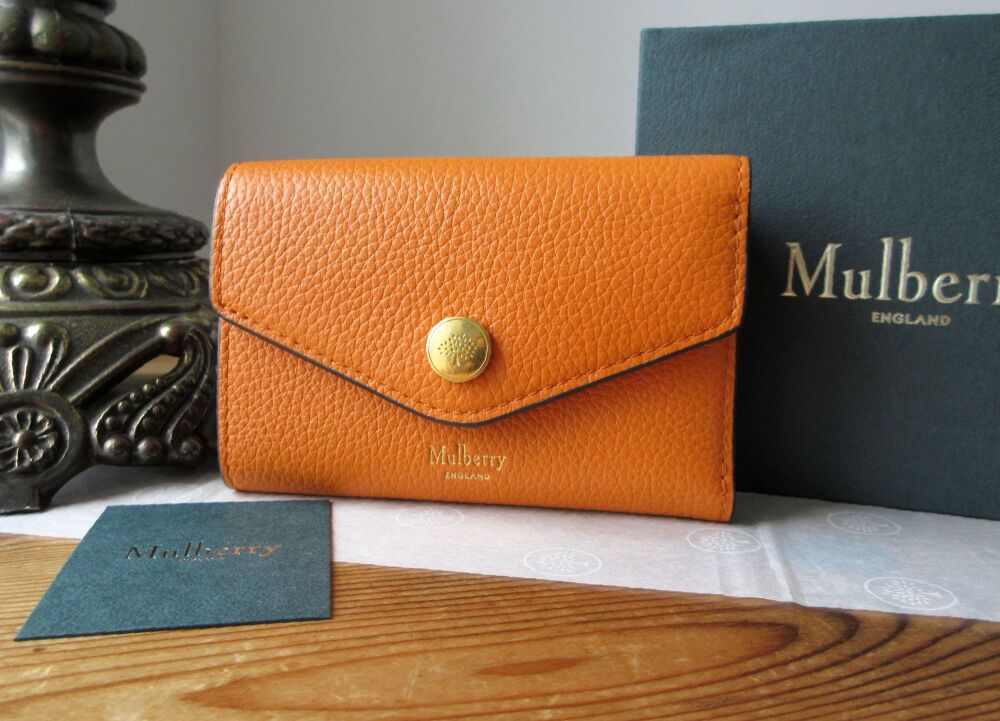 Mulberry Folded Multi-Card Wallet in Sunset Small Classic Grain Leather